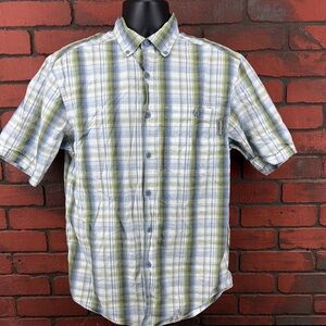 Wolverine Mens Medium Short Sleeve‎ Button Down - Workwear, Rugged